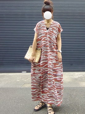 「URBAN RESEARCH（アーバンリサーチ）のアイテム（クラッチバッグ）」を使った、マルルン♪ さん（レディース・159cm）の夏コーディネート