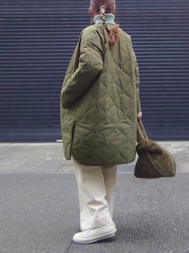 「DAISO（DAISO）のアイテム（バッグ）」を使った、マルルン♪ さん（レディース・159cm）の秋コーディネート