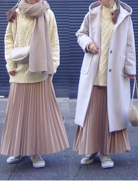 「sakishimatokyo」｜「アイテム（その他アウター）」を使った、マルルン♪ さん（レディース・159cm）の冬コーディネート