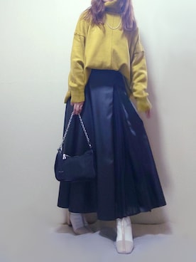 「sakishimatokyo（サキシマトーキョー）のアイテム（アクセサリー）」を使った、マルルン♪ さん（レディース・159cm）の冬コーディネート