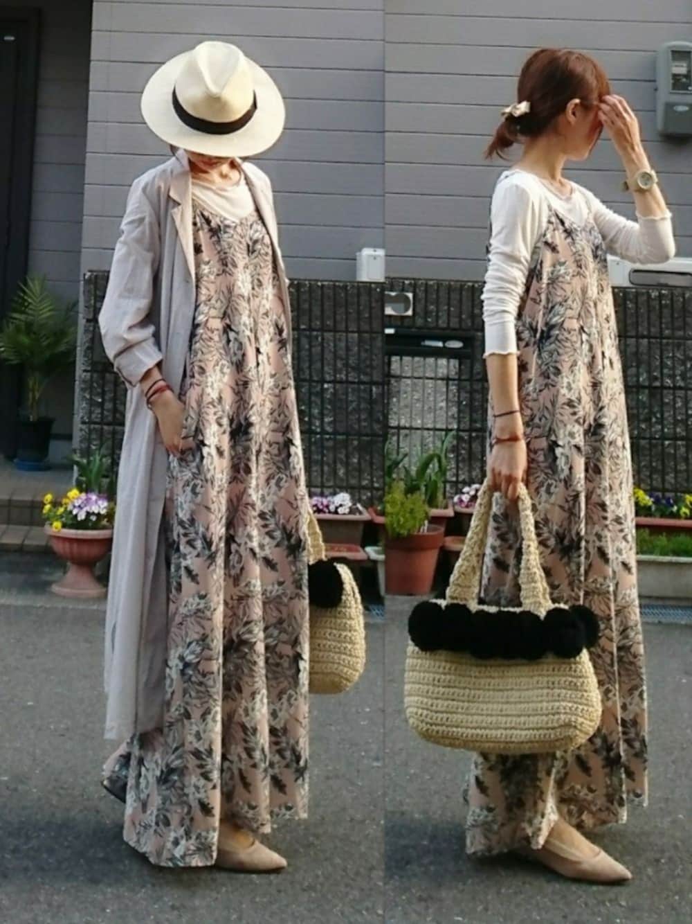 KBF リゾート柄サロペットを使った人気ファッションコーディネート - WEAR