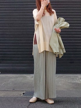 「sakishimatokyo（サキシマトーキョー）のアイテム（アクセサリー）」を使った、マルルン♪ さん（レディース・159cm）の春コーディネート