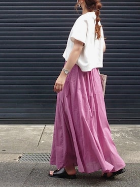 「ARCANUM DESIGN（アルカナムデザイン）のアイテム」を使った、マルルン♪ さん（レディース・159cm）の夏コーディネート