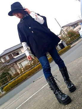 「Crushable（クラッシャブル）のアイテム」を使った、shinraさん（レディース・146cm）の春コーディネート