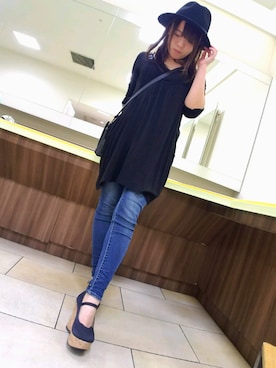 「Crushable（クラッシャブル）のアイテム」を使った、shinraさん（レディース・146cm）の春コーディネート