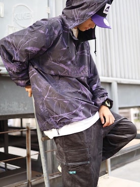 「XLARGE（エクストララージ）のアイテム（その他アウター）」を使った、伊藤　優友さん（メンズ・176cm）の春コーディネート