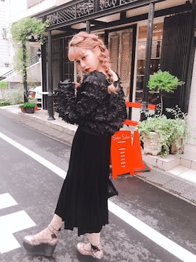 「Swankiss（スワンキス）のアイテム（ジャケット/アウター）」を使った、林田　沙綾さん（レディース・162cm）の秋コーディネート