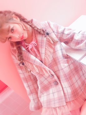 「Swankiss（スワンキス）のアイテム（その他アウター）」を使った、林田　沙綾さん（レディース・162cm）の秋コーディネート