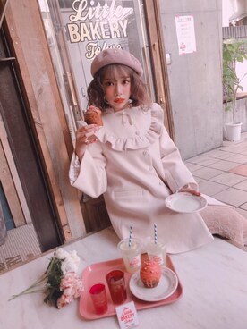 「Swankiss（スワンキス）のアイテム（ジャケット/アウター）」を使った、林田　沙綾さん（レディース・162cm）の冬コーディネート