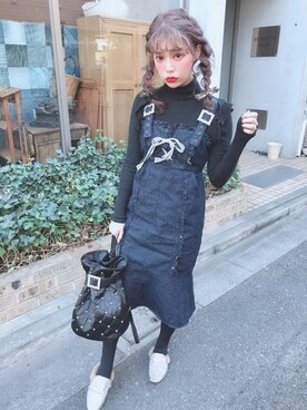 「Swankiss（スワンキス）のアイテム（バッグ）」を使った、林田　沙綾さん（レディース・162cm）の冬コーディネート