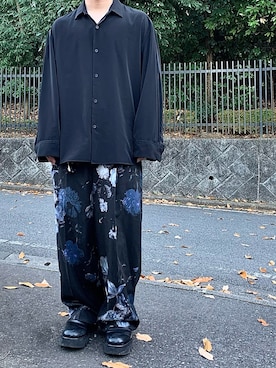 「LADMUSICIAN」｜きたむらさん（メンズ・168cm）の秋コーディネート