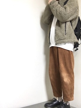 「アイテム（ブルゾン）」を使った、まるたさん（メンズ・173cm・10代）の冬コーディネート