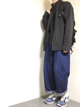「NEW BALANCE（ニューバランス）のアイテム（その他アウター）」を使った、まるたさん（メンズ・173cm）の春コーディネート
