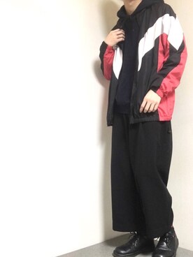 「平成最後のWEARISTAセンバツ」｜「アイテム（ナイロンジャケット）」を使った、まるたさん（メンズ・173cm）の春コーディネート