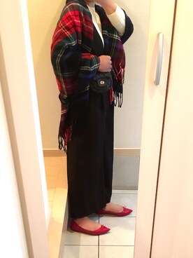 「Honeys（ハニーズ）のアイテム（サロペット/オーバーオール）」を使った、りまりまさん（レディース・155cm）の秋コーディネート