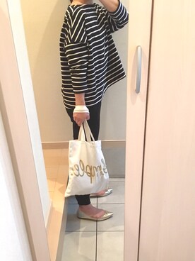 「FOREVER 21（フォーエバー トゥエンティーワン）のアイテム（エコバッグ/サブバッグ）」を使った、りまりまさん（レディース・155cm）の春コーディネート