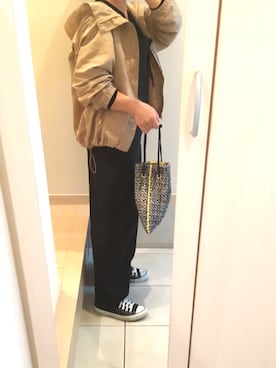 「plage（プラージュ）のアイテム（サロペット/オーバーオール）」を使った、りまりまさん（レディース・155cm）の秋コーディネート