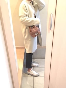 「Le Melange（ル・メランジュ）のアイテム」を使った、りまりまさん（レディース・155cm）の秋コーディネート