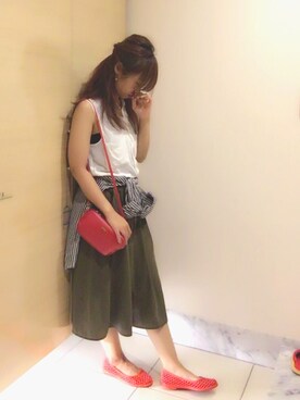 「アラサー母さんコーデ」｜seri.さん（レディース・149cm）の夏コーディネート