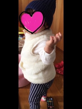「連投すみません」｜minaton☺︎Kidsさん（キッズ・80cm）の秋コーディネート