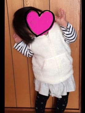 「連投すみません」｜minaton☺︎Kidsさん（キッズ・80cm）の秋コーディネート