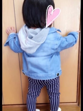 「連投すみません」｜minaton☺︎Kidsさん（キッズ・80cm）の秋コーディネート