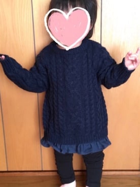 「連投すみません」｜minaton☺︎Kidsさん（キッズ・80cm）の秋コーディネート
