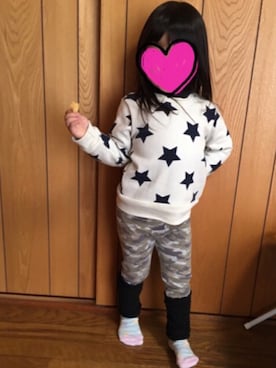 「連投すみません」｜minaton☺︎Kidsさん（キッズ・100cm）の秋コーディネート