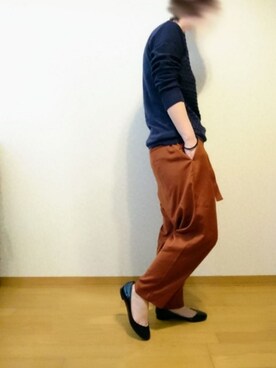 「Boisson Chocolat（ボワソンショコラ）のアイテム」を使った、マカさん（レディース・158cm）の春コーディネート