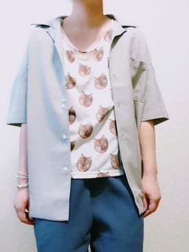 「bortsprungt.（ボシュプルメット）のアイテム」を使った、マカさん（レディース・158cm）の夏コーディネート