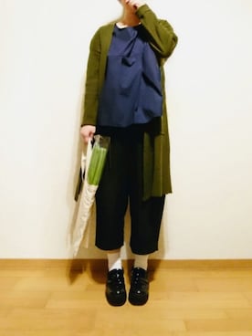 「ネギ」｜マカさん（レディース・158cm）の秋コーディネート