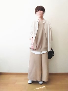 「SENSE OF PLACE by URBAN RESEAR」｜「アイテム（オールインワン・サロペット）」を使った、マカさん（レディース・158cm）の夏コーディネート