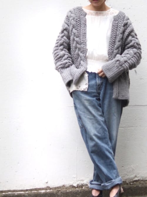 リドアンラン|IENAのカーディガンを使ったコーディネート WEAR