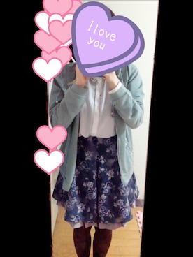 「axes femme（アクシーズファム）のアイテム（パーカー）」を使った、Asuk@♡さん（レディース・155cm）の春コーディネート