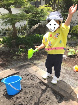 「RAGMART（ラグマート）のアイテム（帽子）」を使った、kyochanさん（キッズ・90cm）の夏コーディネート