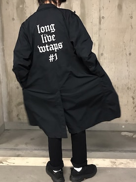 「wtaps」｜「アイテム（その他アウター）」を使った、sさん（メンズ・175cm）の春コーディネート