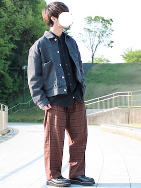 「kutir（クティール）のアイテム（ジャケット/アウター）」を使った、sakuさん（メンズ・165cm）の春コーディネート