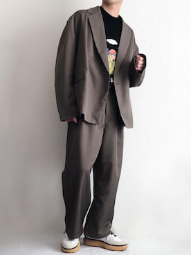 「kutir（クティール）のアイテム（ジャケット/アウター）」を使った、sakuさん（メンズ・165cm）の秋コーディネート