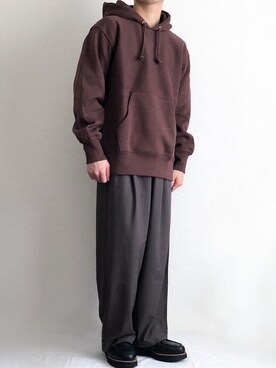 「HARE（ハレ）のアイテム（シューズ）」を使った、sakuさん（メンズ・165cm）の秋コーディネート