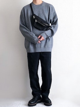 「HARE（ハレ）のアイテム（シューズ）」を使った、sakuさん（メンズ・165cm）の秋コーディネート