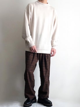 「HARE（ハレ）のアイテム（シューズ）」を使った、sakuさん（メンズ・165cm）の秋コーディネート