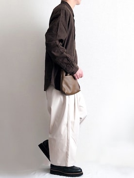 「HARE（ハレ）のアイテム（シューズ）」を使った、sakuさん（メンズ・165cm）の秋コーディネート