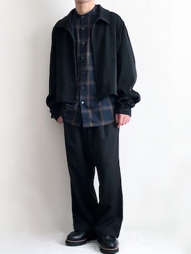 「HARE（ハレ）のアイテム（シューズ）」を使った、sakuさん（メンズ・165cm）の秋コーディネート