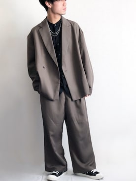 「kutir（クティール）のアイテム（ジャケット/アウター）」を使った、sakuさん（メンズ・165cm）の秋コーディネート