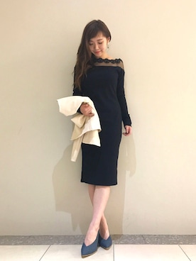 「ROYAL PARTY（ロイヤルパーティー）のアイテム（ノーカラージャケット）」を使った、ROYALPARTYさん（レディース・166cm）の春コーディネート