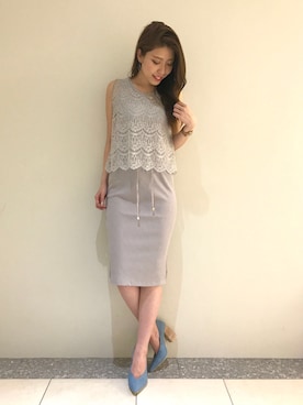 「ROYAL PARTY」｜「アイテム（パンプス）」を使った、ROYALPARTYさん（レディース・166cm）の春コーディネート