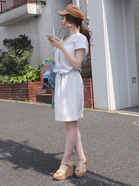 「ROYAL PARTY」｜「アイテム（ワンピース/ドレス）」を使った、ROYALPARTYさん（レディース・166cm）の夏コーディネート