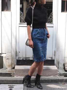 「ROYAL PARTY（ロイヤルパーティー）のキャンディーニット（ニット/セーター）」を使った、ROYALPARTYさん（レディース・166cm）の秋コーディネート