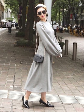 「ROYAL PARTY」｜「アイテム（ワンピース/ドレス）」を使った、ROYALPARTYさん（レディース・166cm）の秋コーディネート