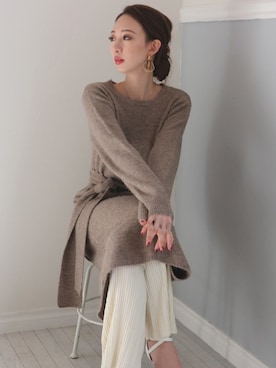 「ROYAL PARTY」｜「アイテム（ワンピース/ドレス）」を使った、ROYALPARTYさん（レディース・166cm）の冬コーディネート